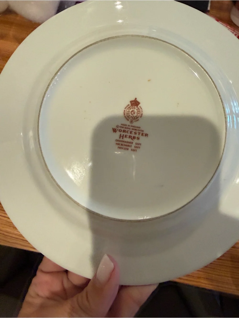 Royal Worcester porcelain plate